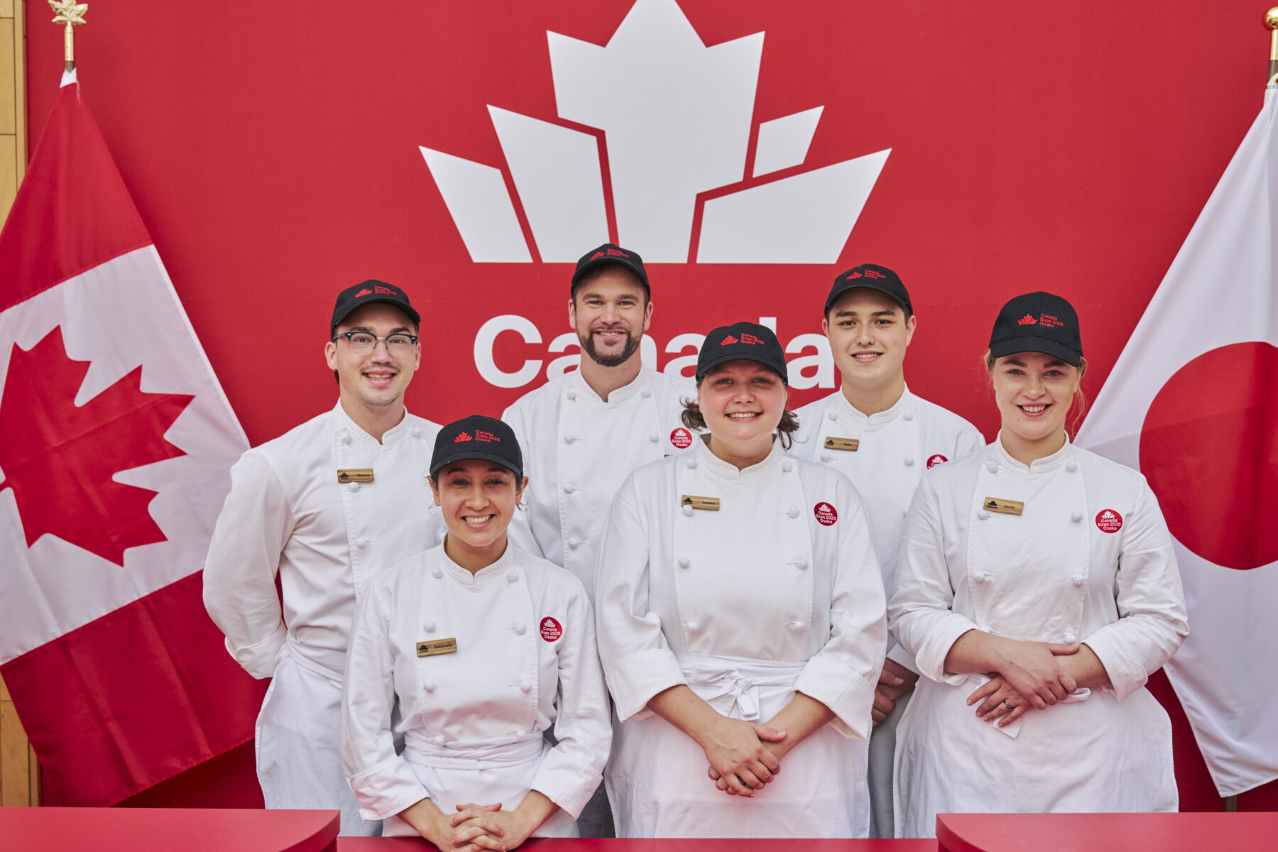 Six members of the Canadian Culinary team at the World Expo