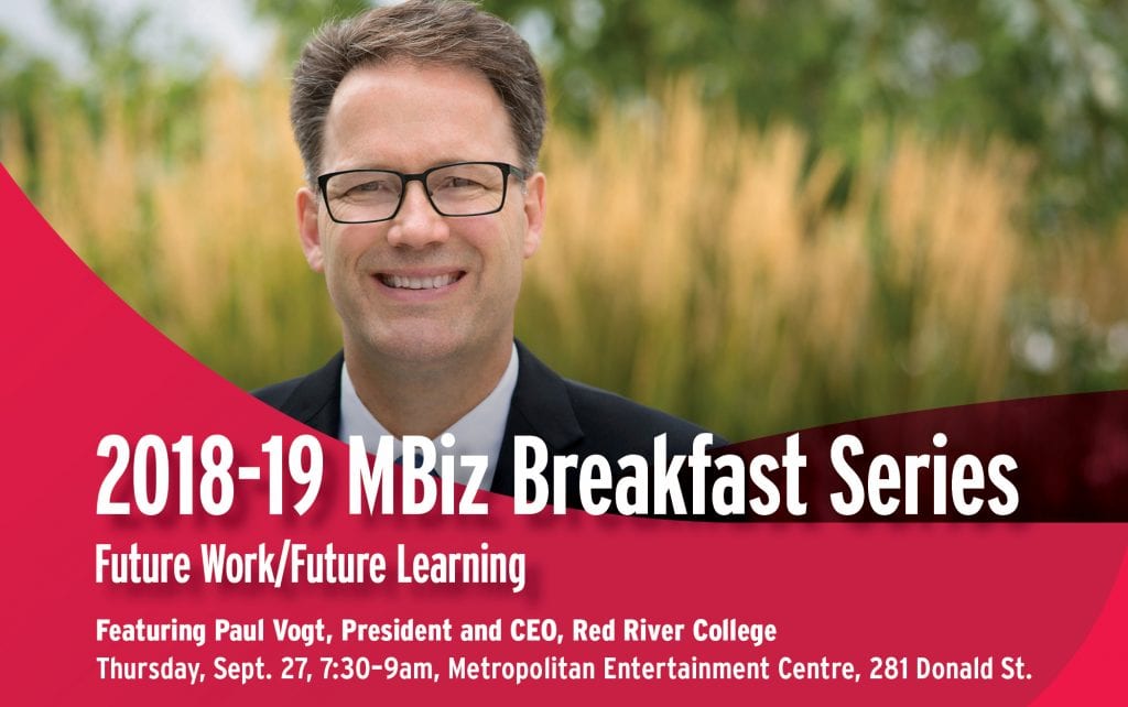 MBiz Breakfast Series with Paul Vogt — Thursday, Sept. 27