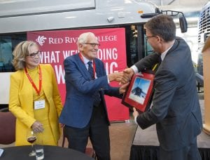 Maria and Jan den Oudsten with RRC President Paul Vogt