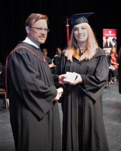 Allison Enns, Spring Convocation