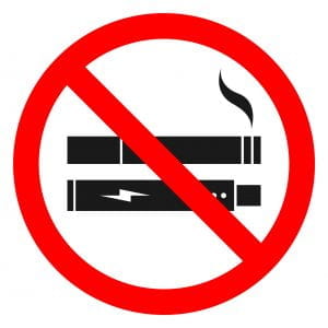 No smoking/no vaping symbol