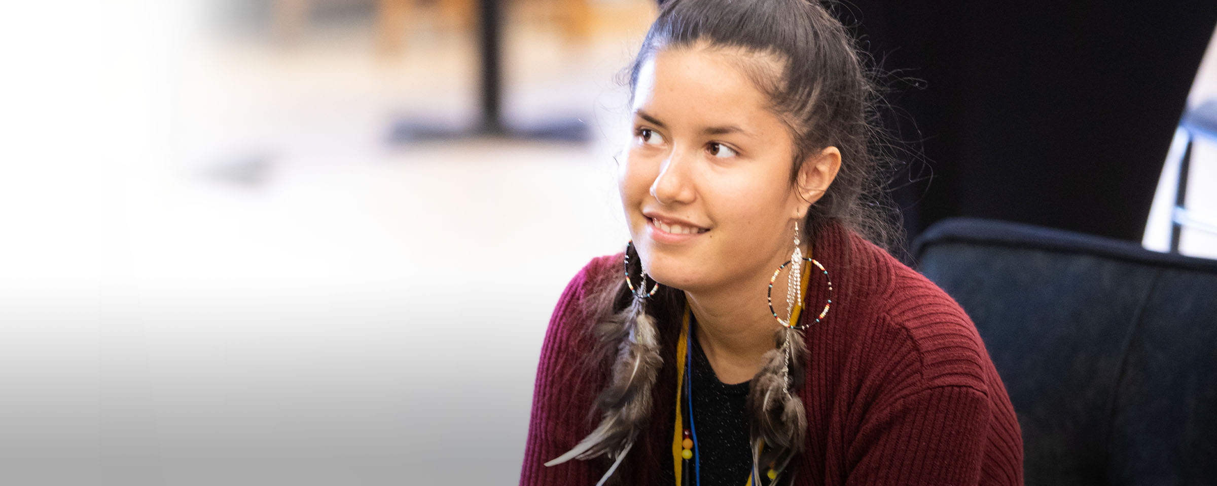 Young Indigenous woman at RRC Polytech