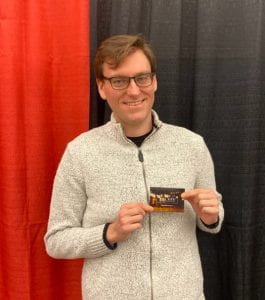 Zach Bales, winner of the $150 The Keg gift card