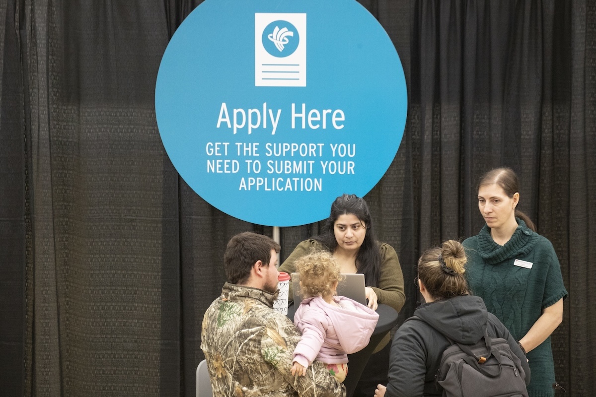 application booth at rrc polytech event