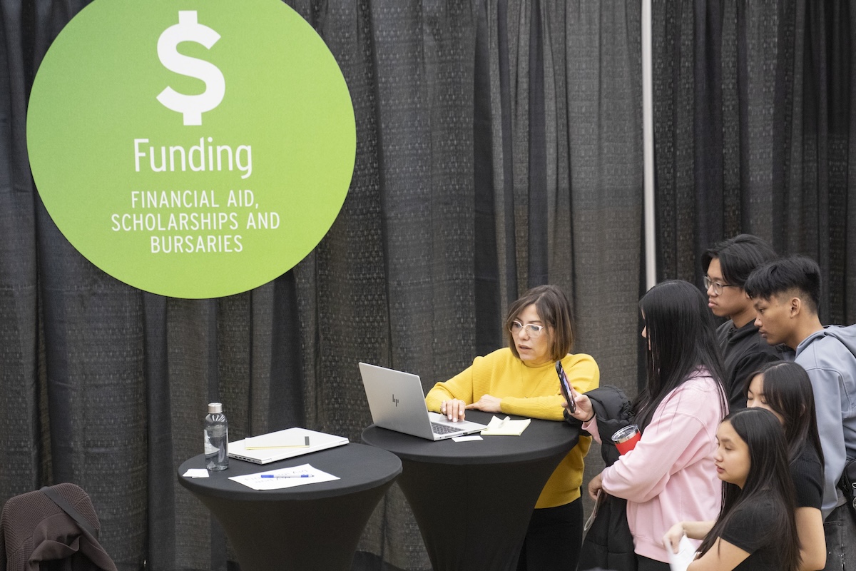 funding advising booth at rrc polytech event