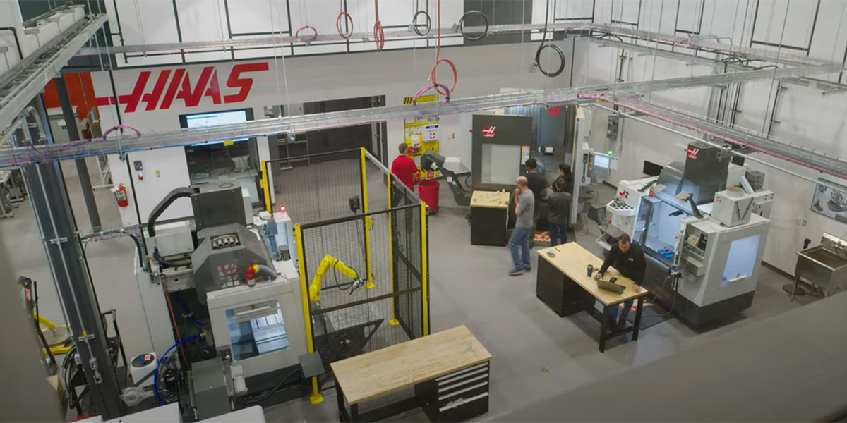 Aerial photo of the HAAS Innovation Lab