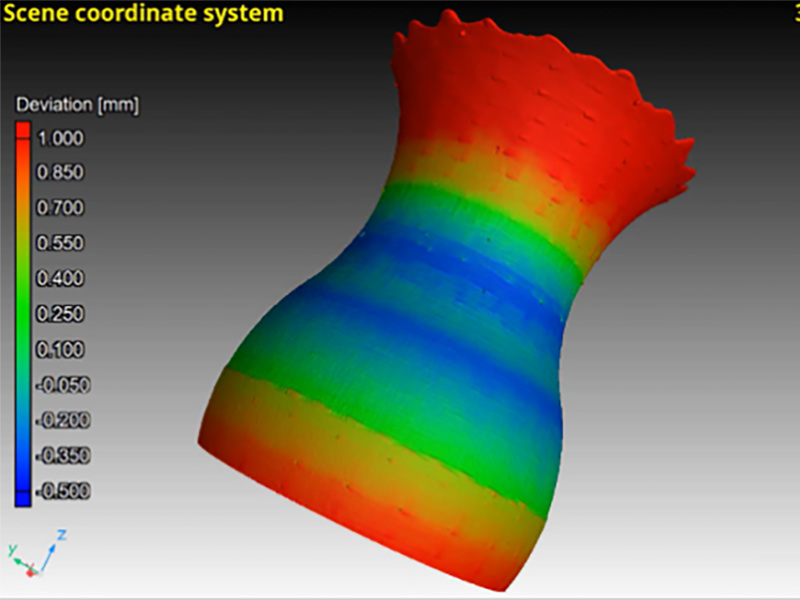 Computer graphic of a 3D model