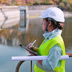 Woman working in Waste and Wastewater