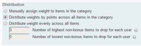 distributeweightbypoints