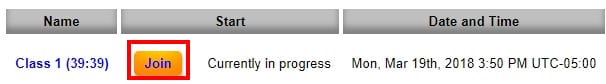 Students can now "Join" your event;Students can join your event/class by going to the WebEx page in their LEARN course and clicking "Join" next to the appropriate event.