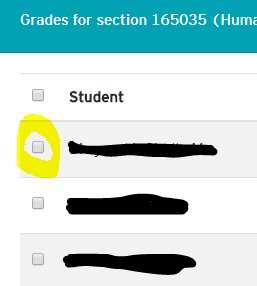 Example of Student List